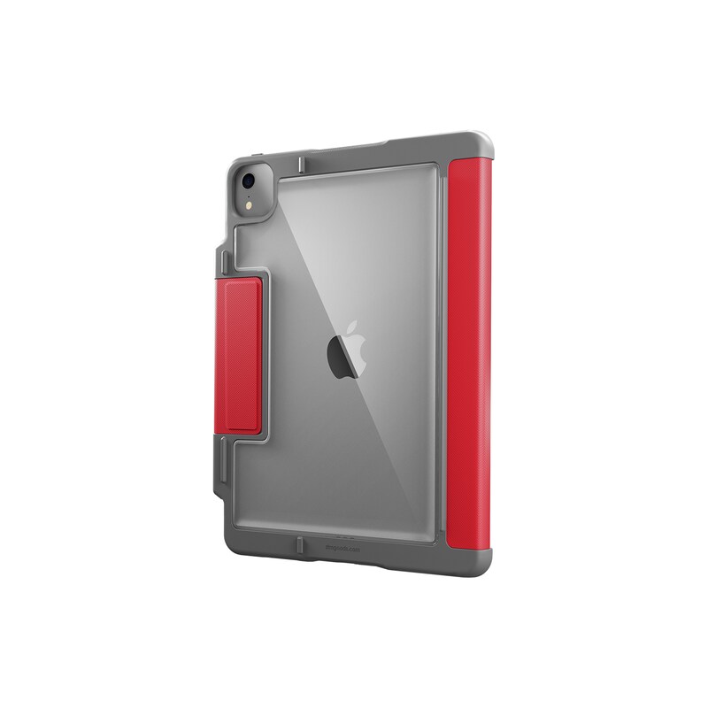 STM Dux Plus Case für Apple iPad Air 10,9" (2022/2020), rot/transparent
