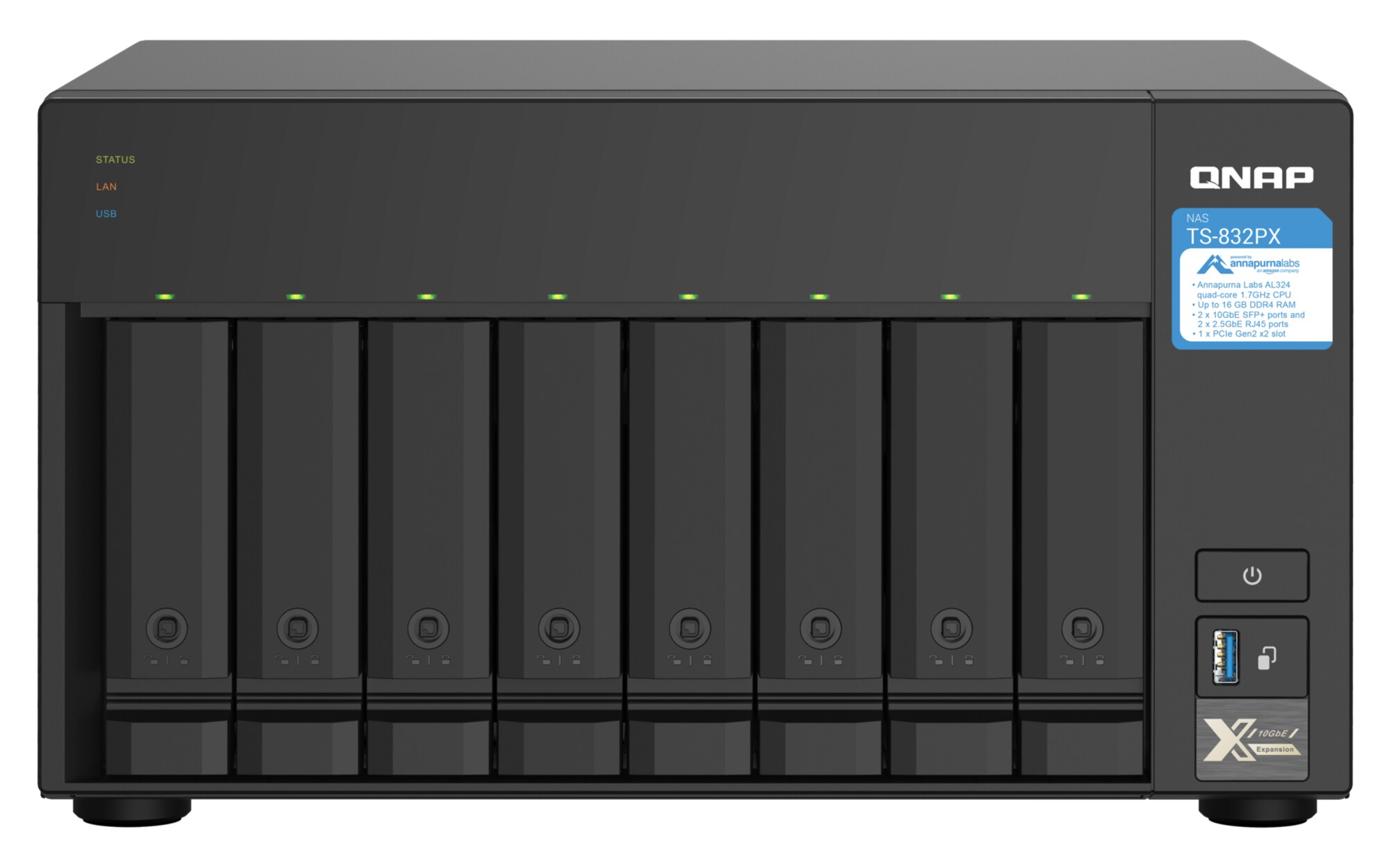 QNAP TS-832PX-4G NAS System 8-Bay