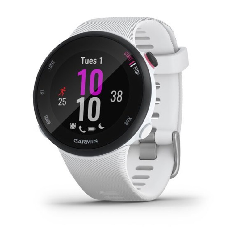 Garmin Forerunner 45 s GPS-Sportuhr schwarz/weiß HR-Sensor Smartwatch-Funktionen
