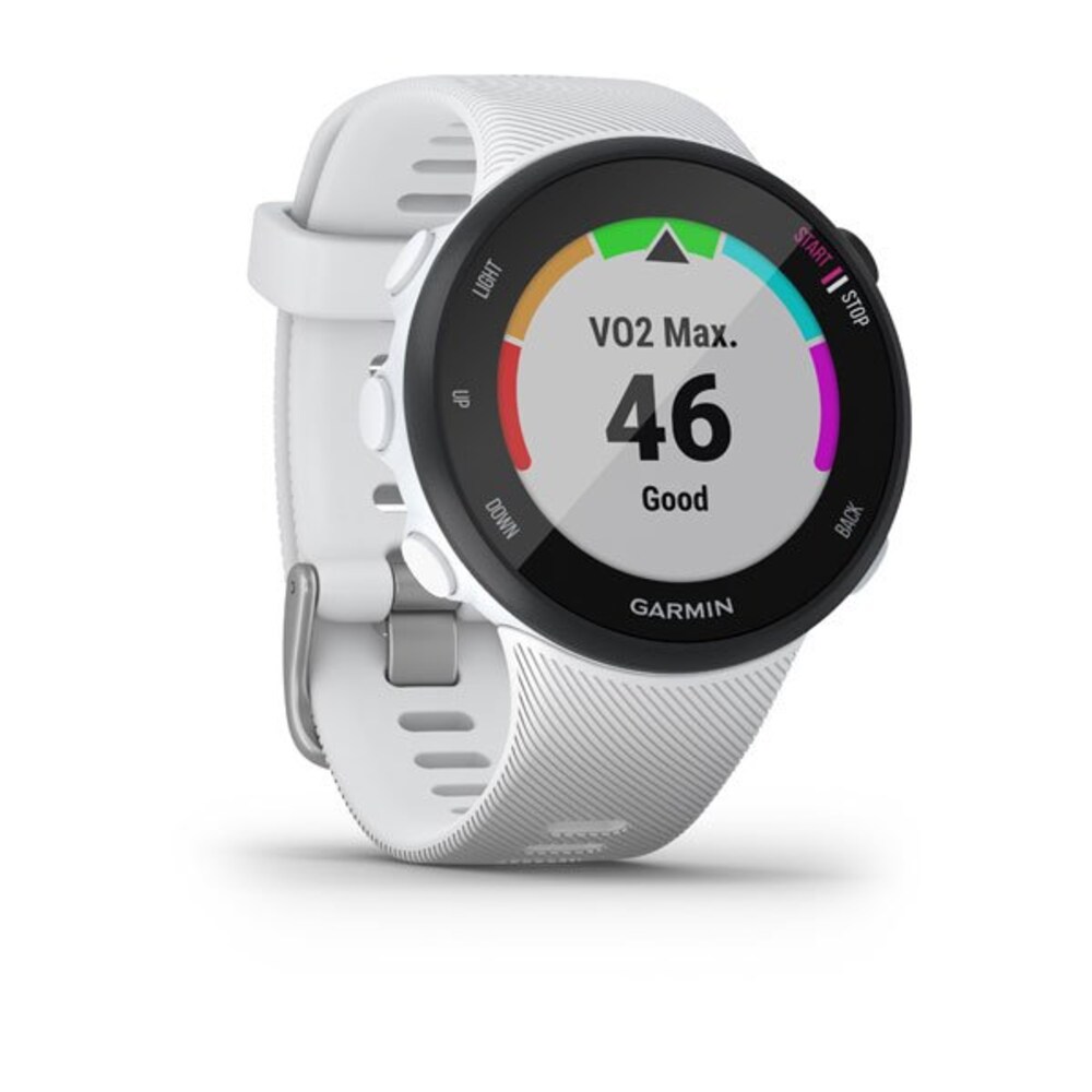 Garmin Forerunner 45 s GPS-Sportuhr schwarz/weiß HR-Sensor Smartwatch-Funktionen