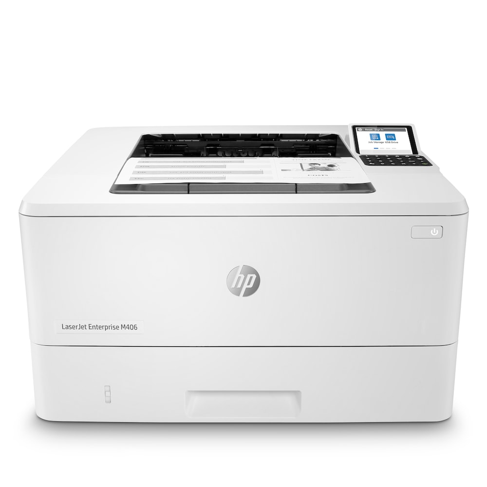 HP LaserJet Pro M404dn Laserdrucker weiß Drucker, LAN, Duplex, AirPrint, 350-Blatt Papierfach 
