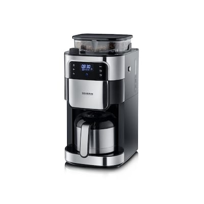 Severin KA 4814 Filterkaffeemaschine Edelstahl-Mahlwerk Thermo-Kanne