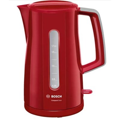 CT 1 günstig Kaufen-Bosch TWK3A014 Wasserkocher, CompactClass, kabellos 1,7 l, 2.400W, rot. Bosch TWK3A014 Wasserkocher, CompactClass, kabellos 1,7 l, 2.400W, rot <![CDATA[• Kunststoff Wasserkocher mit 1,7 Liter Fassungsvermögen • Heizleistung: 2.400 Watt • Herausnehm