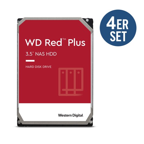 WD Red Plus 4er Set WD60EFZX - 6 TB 5640 rpm 128 MB 3,5 Zoll SATA 6 Gbit/s