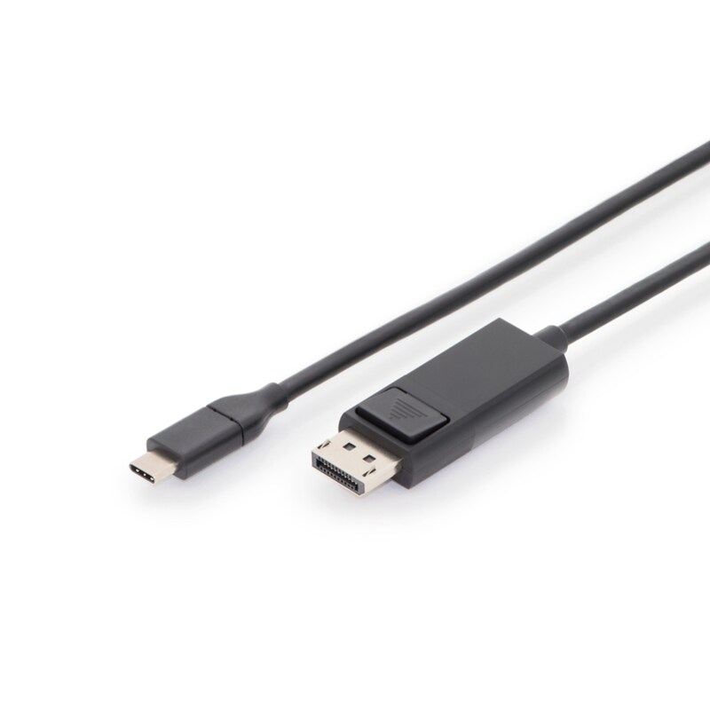 DIGITUS USB Type-C™Gen2 Adapter- / Konverterkabel, Type-C™ auf  DP 1,8m
