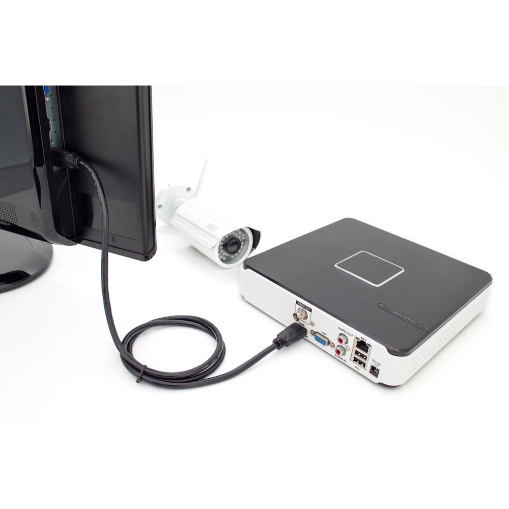 DIGITUS HDMI High Speed mit Ethernet Anschlusskabel 1,0m