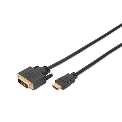 HDMI A günstig Kaufen-DIGITUS HDMI-Adapterkabel HDMI zu DVI St/St, 2,0m Full HD, schwarz. DIGITUS HDMI-Adapterkabel HDMI zu DVI St/St, 2,0m Full HD, schwarz <![CDATA[• HDMI Adapterkabel • Kabellänge 2.0m, schwarz • Full HD, Single Link • Hervorragende Videoqualität -