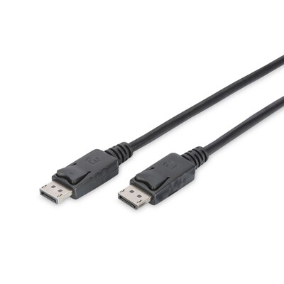 HD Display günstig Kaufen-DIGITUS DisplayPort Anschlusskabel DP 2m UHD 4K St./St. schwarz. DIGITUS DisplayPort Anschlusskabel DP 2m UHD 4K St./St. schwarz <![CDATA[• Displayport-Kabel • Anschlüsse: Displayport und Displayport • Farbe: schwarz, Länge: 2,0m • Anschlüsse: 