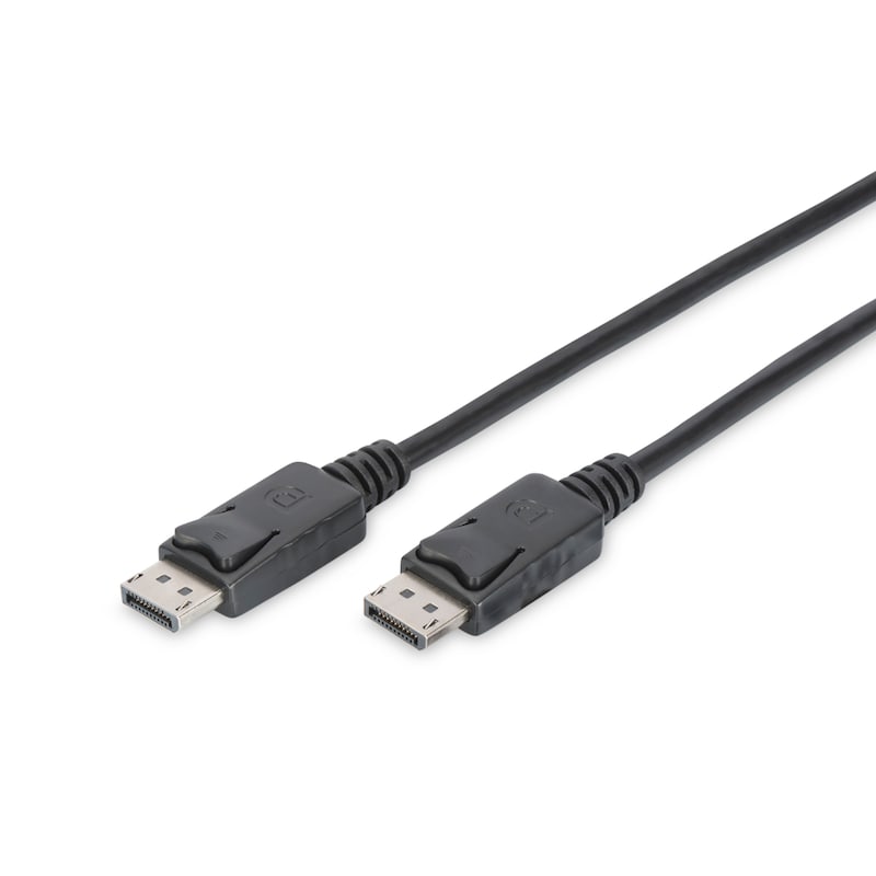 DisplayPort/HDMI günstig Kaufen-DIGITUS DisplayPort Anschlusskabel DP 3m UHD 4K St./St. schwarz. DIGITUS DisplayPort Anschlusskabel DP 3m UHD 4K St./St. schwarz <![CDATA[• Displayport-Kabel • Anschlüsse: Displayport und Displayport • Anschlüsse: 2x DP, Stecker • Farbe: schwarz, Länge: 3