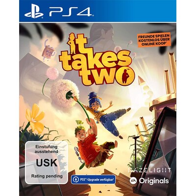 Take It günstig Kaufen-It Takes Two - PS4. It Takes Two - PS4 <![CDATA[• Plattform: Playstation 4 • Genre: Geschicklichkeit • USK-Einstufung: Freigegeben ab 6 Jahren • Release: 26.03.2021]]>. 