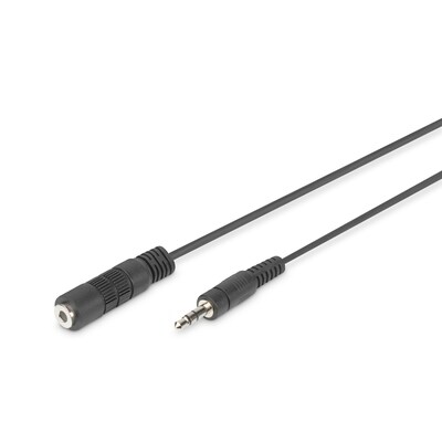 Schwarz Und günstig Kaufen-DIGITUS Audio Verlängerungskabel, Stereo 3.5mm St/Bu,1.50m. DIGITUS Audio Verlängerungskabel, Stereo 3.5mm St/Bu,1.50m <![CDATA[• Kabel-Kabel • Anschlüsse: Klinke 3,5mm und Klinke 3,5mm • Farbe: schwarz, Länge: 1,5m • Kompatibel mit al
