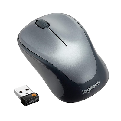 kabellose Maus günstig Kaufen-Logitech M235 Kabellose Maus Dunkelgrau. Logitech M235 Kabellose Maus Dunkelgrau <![CDATA[• Anwendungsbereich: Unterwegs, 3 Tasten • Kabellos, 10 m Reichweite • Sensortechnologie: Advanced Optical Tracking • Grau, 84g, 95,0 mm x 55,0 mm x 38,2 mm 