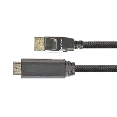 Display Port günstig Kaufen-PYTHON DisplayPort 1.4/HDMI Kabel 3m 4K UHD@60Hz vergoldet OFC St./St. schwarz. PYTHON DisplayPort 1.4/HDMI Kabel 3m 4K UHD@60Hz vergoldet OFC St./St. schwarz <![CDATA[• Displayport-Kabel • Anschlüsse: Displayport und HDMI A • Farbe: schwarz, Läng