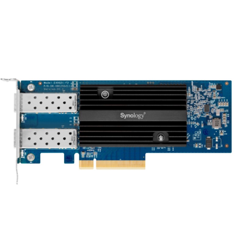 SFP günstig Kaufen-Synology E10G30-F2 10GbE-SFP+ Erweiterungskarte. Synology E10G30-F2 10GbE-SFP+ Erweiterungskarte <![CDATA[• Synology E10G30-F2 10GbE-SFP+ Erweiterungskarte • Zwei 10GbE-SFP+-Anschlüsse • Unterstützt SR, LR und DAC Glasfaser • PCIe 3.0 x8]]>. 