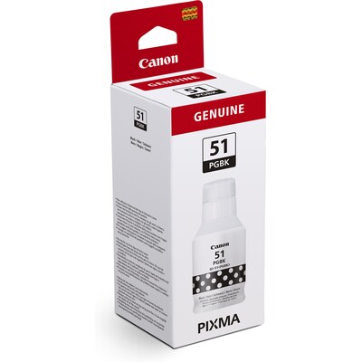 45 x  günstig Kaufen-Canon GI-51 PGBK / 4529C001 Original Nachfülltinte Schwarz. Canon GI-51 PGBK / 4529C001 Original Nachfülltinte Schwarz <![CDATA[• Canon GI-51 PGBK Tintenpatrone (4529C001) • Farbe: Schwarz • Reichweite: ca. 6.000 Seiten • Kompatibel zu: 