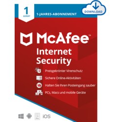 McAfee Internet Security 01-Ger&auml;te 1-Jahres-Lizenz