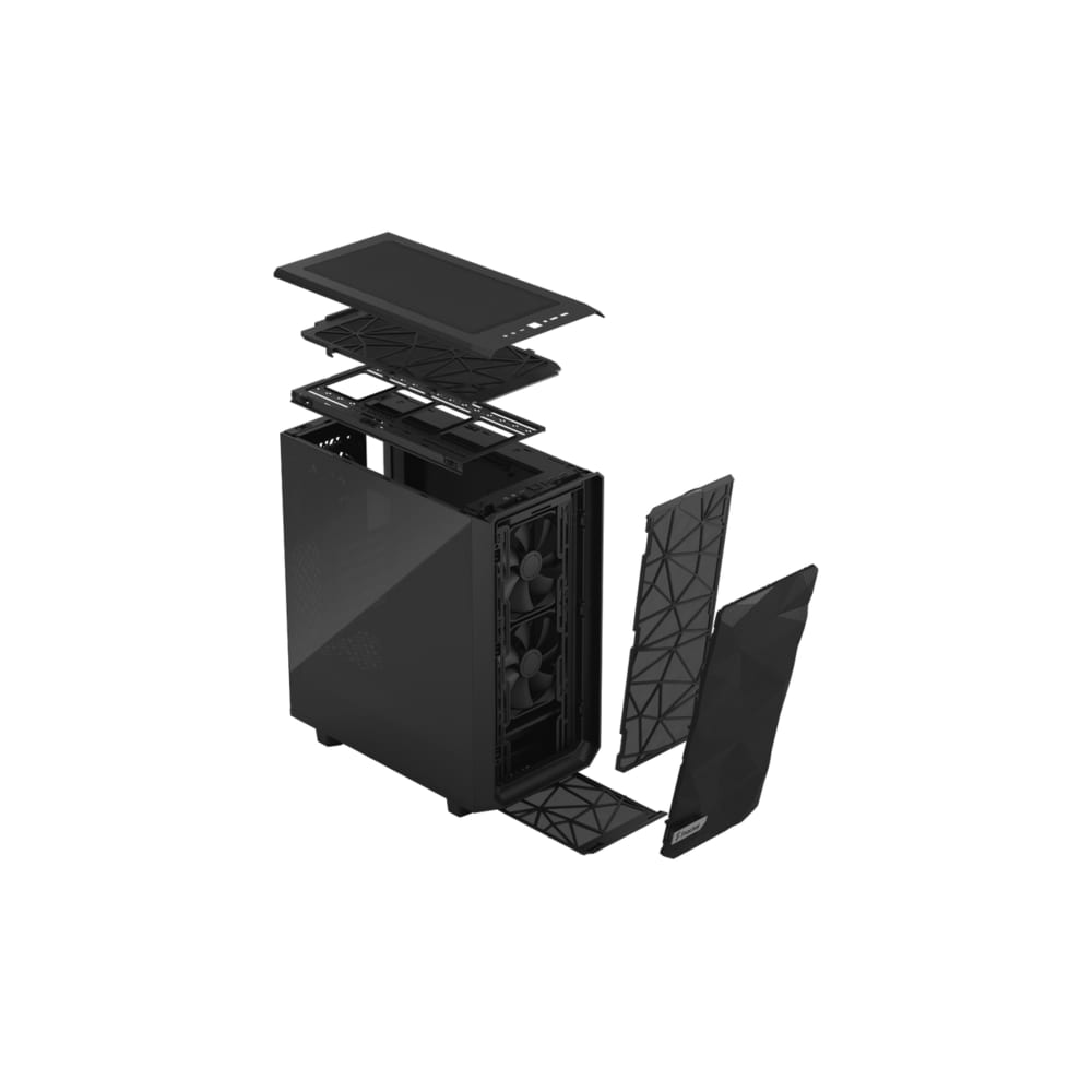 Fractal Design Meshify 2 Compact Black TG Dark Tint Midi Tower Gaming Gehäuse