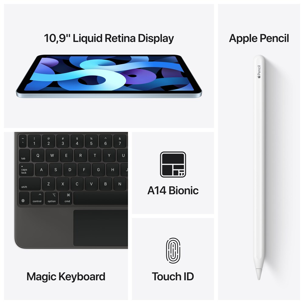 Apple iPad Air 10,9" 2020 Wi-Fi + Cellular 256 GB Roségold MYH52FD/A
