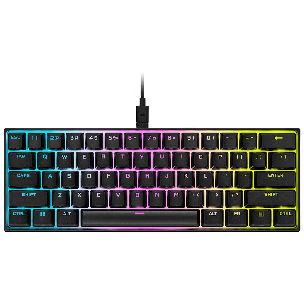 Corsair K65 RGB Mini Mechanische Kabelgebundene Gaming Tastatur Cherry MX Silent