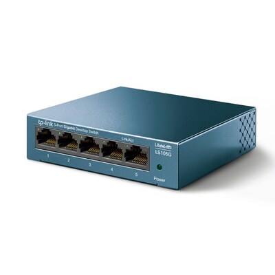 Ethernet an günstig Kaufen-TP-LINK LiteWave LS105G - 5-Port Gigabit Desktop Switch. TP-LINK LiteWave LS105G - 5-Port Gigabit Desktop Switch <![CDATA[• 5-Port Gigabit Desktop Switch - unmanaged • Plug and Play, keine Konfiguration erforderlich • Green-Ethernet-Technologie senk