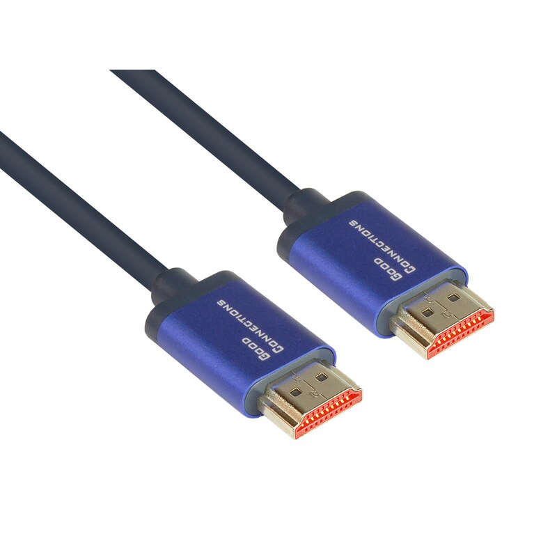 Good Connections HDMI 2.1 Kabel 8K @ 60Hz SmartFLEX Kupfer dunkelblau 0,5m