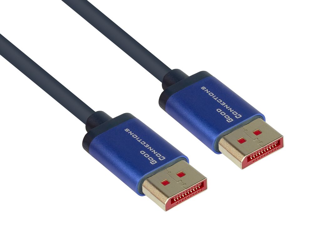 Good Connections DisplayPort 1.4 Anschlusskabel 0,5m 8K @ 60Hz SmartFLEX blau