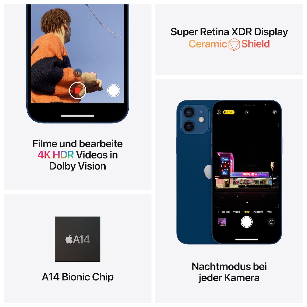 Apple iPhone 12 mini 64 GB Schwarz MGDX3ZD/A