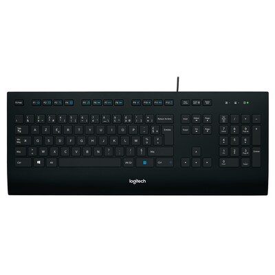 USB 5 günstig Kaufen-Logitech K280e Kabelgebundene Tastatur Schwarz. Logitech K280e Kabelgebundene Tastatur Schwarz <![CDATA[• Anwendungsbereich: Studium, Nummernblock separat • Kabelgebunden (USB) • Layout: deutsch • schwarz, 930g, 20,4 mm x 459 mm x 182 mm (H x B x 