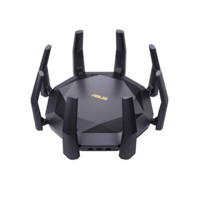 zu WiFi günstig Kaufen-ASUS RT-AX89X AX6000 Gaming 6 Router. ASUS RT-AX89X AX6000 Gaming 6 Router <![CDATA[• WiFi-6-Standard der nächsten Generation – 802.11ax-WiFi-Standard • WLAN-Geschwindigkeit von 6000Mbit/s mit 12-Streams • Zwei 10G-Ports bis zu 10-fach höhere Da