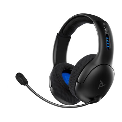 Mikrofon Headset günstig Kaufen-PDP Headset LVL50 Wireless für PS4|PS5 schwarz. PDP Headset LVL50 Wireless für PS4|PS5 schwarz <![CDATA[• Hochauflösende 50-mm-Stereo-Ohrhörern • Flexibles Mikrofon mit Geräuschunterdrückung und Lautstärkenregler • Beispielloser Komfo