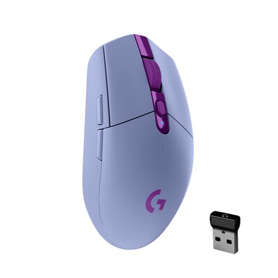 en un günstig Kaufen-Logitech G305 LIGHTSPEED Kabellose Gaming Maus Lila. Logitech G305 LIGHTSPEED Kabellose Gaming Maus Lila <![CDATA[• Anwendungsbereich: Gaming, 6 Tasten, Scrollrad mit Tastenfunktion • Kabellos • Sensortechnologie: HERO (12.000 dpi) • Lila, 99g, 38