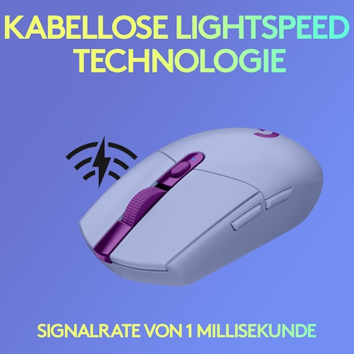 Logitech G305 LIGHTSPEED Kabellose Gaming Maus Lila