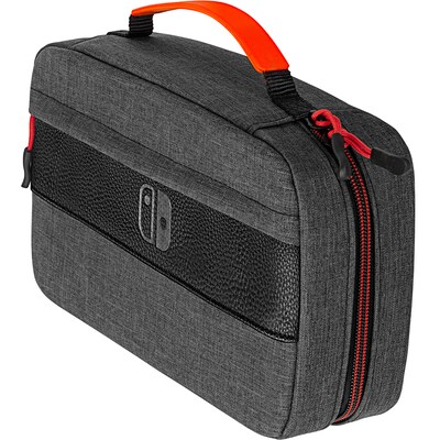 Switch Konsole günstig Kaufen-PDP Konsolen Tasche Elite für Nintendo Switch grau. PDP Konsolen Tasche Elite für Nintendo Switch grau <![CDATA[• Offizielle Lizenz von Nintendo • Texturiertes und detailliertes Kunstleder • Das Klettband hält die Konsole im Case an Ort u