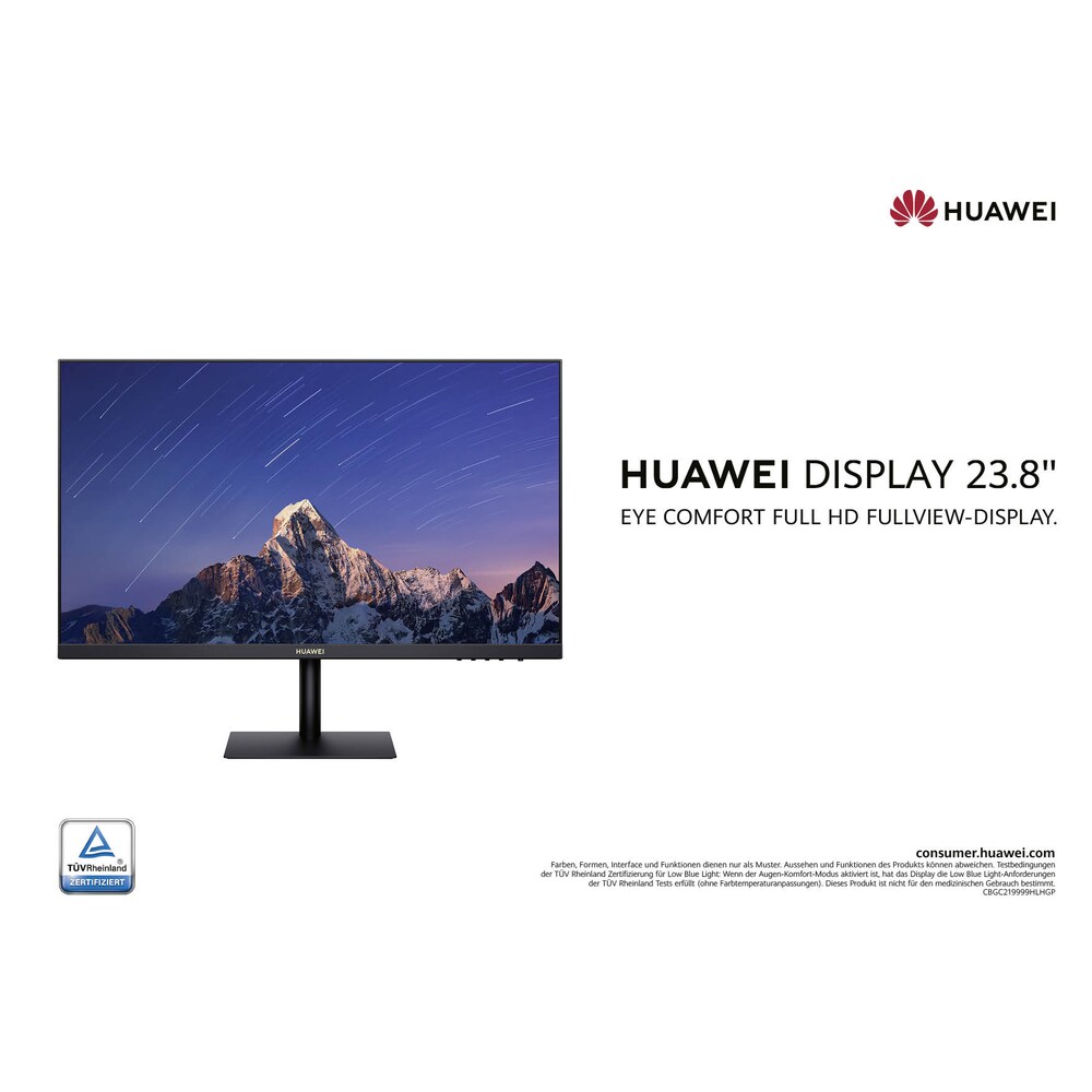 HUAWEI Display 23,8" (60,5cm) Full HD IPS Office-Monitor HDMI/VGA 60Hz 5ms