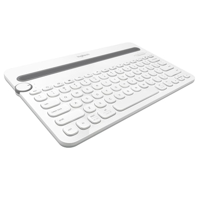 Tastatur günstig Kaufen-Logitech K480 Kabellose Tastatur Weiß. Logitech K480 Kabellose Tastatur Weiß <![CDATA[• Anwendungsbereich: Studium, kein Nummernblock • Kabellos, Bluetooth • Layout: deutsch • weiß, 820g, 20,0 mm x 195 mm x 300 mm (H x B x T) • Window