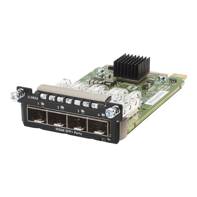 mit Switch günstig Kaufen-HPE Aruba JL083A 10 Gigabit SFP+ x 4 Erweiterungsmodul. HPE Aruba JL083A 10 Gigabit SFP+ x 4 Erweiterungsmodul <![CDATA[• Erweiterungsmodul mit 4x 10 Gigabit SFP+ • kompatibel zu Aruba 3810M Switch]]>. 