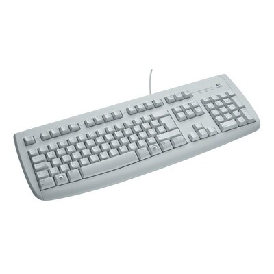 55 x günstig Kaufen-Logitech K120 Kabelgebundene Tastatur Weiß. Logitech K120 Kabelgebundene Tastatur Weiß <![CDATA[• Anwendungsbereich: Studium, Nummernblock separat • Kabelgebunden (USB) • Layout: deutsch • weiß, 550g, 23,5 mm x 450 mm x 155 mm (H x B x 