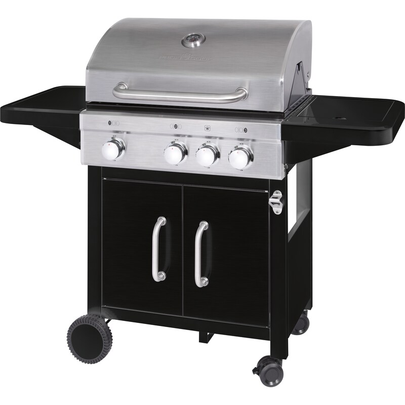 ProfiCook Gasgrill PC-GG 1219 Gasgrill 3+1 Heizzonen