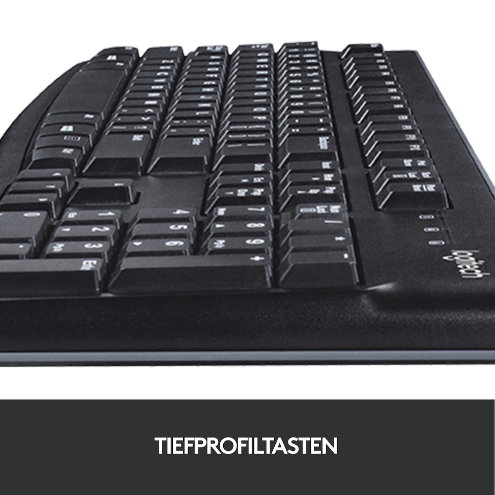 Logitech K120 Kabelgebundene Tastatur Schwarz