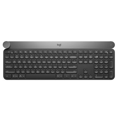 craft günstig Kaufen-Logitech CRAFT Kabellose Tastatur. Logitech CRAFT Kabellose Tastatur <![CDATA[• Anwendungsbereich: professionelles Arbeiten, Nummernblock integriert • Kabellos, 2,4GHz, 10 m Reichweite • Layout: deutsch • schwarz, 960g, 32,0 mm x 430 mm x 149 mm (