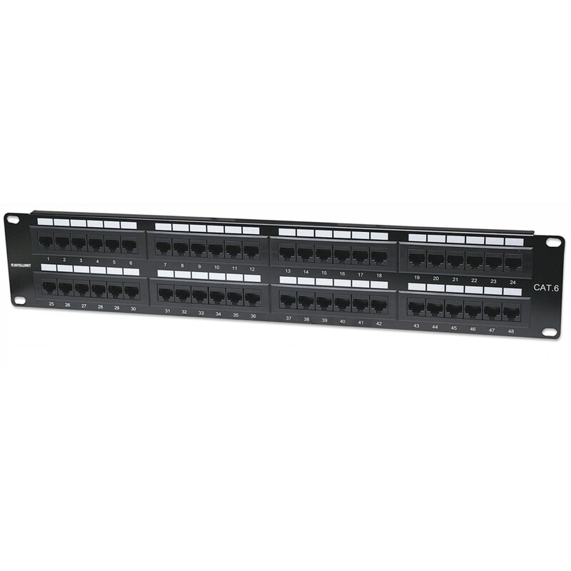 Intellinet 48-Port Cat6 Patchpanel, UTP, 19"