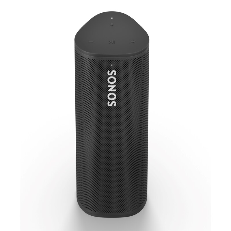 Sonos Roam schwarz mobiler Smart Speaker, integrierte Sprachsteuerung, mit Akku