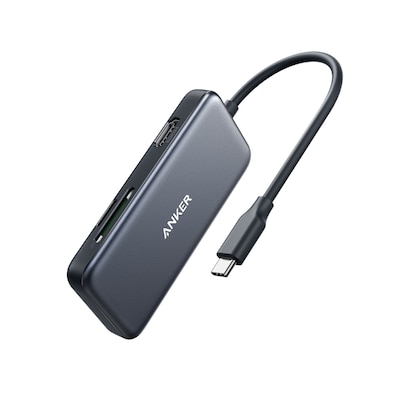 Anker Design günstig Kaufen-Anker Premium 5-in-1 USB-C Hub 2A1H2M. Anker Premium 5-in-1 USB-C Hub 2A1H2M <![CDATA[• USB 3.2 Gen 1 (3.1 Gen 1) Type-C • Kompaktes Design • Anzahl Anschlüsse: 5 • Anzahl HDMI-Anschlüsse: 1 • Datenübertragungsrate: 5000 Mbit/s]]>. 