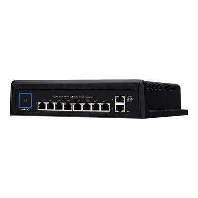 de lo günstig Kaufen-Ubiquiti UniFi 10-Port USW-Indutrial Smart Managed Switch 8x PoE+. Ubiquiti UniFi 10-Port USW-Indutrial Smart Managed Switch 8x PoE+ <![CDATA[• Strom- und Datenverbindung für bis zu acht PoE-Netzwerkgeräte • lüfterloses Design, robustes Aludruckgu