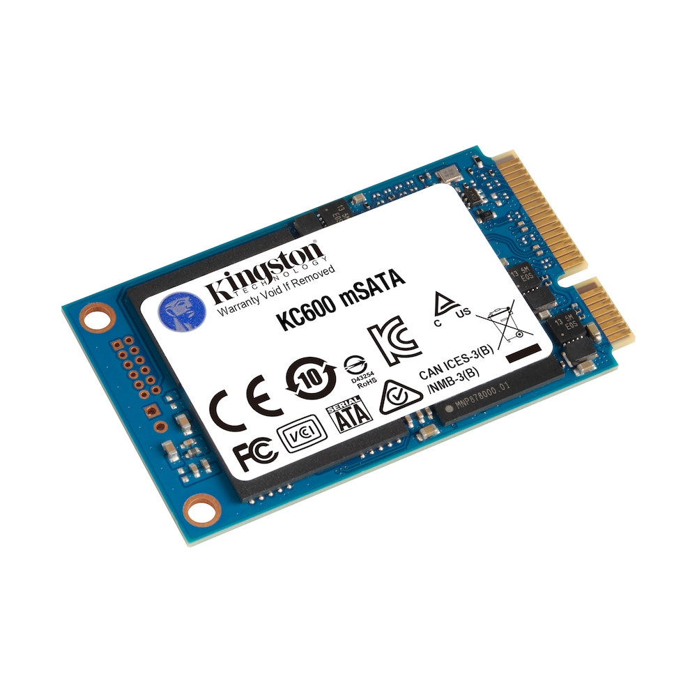 Kingston KC600 mSATA SSD 1024 GB 3D TLC SATA600 4,85mm