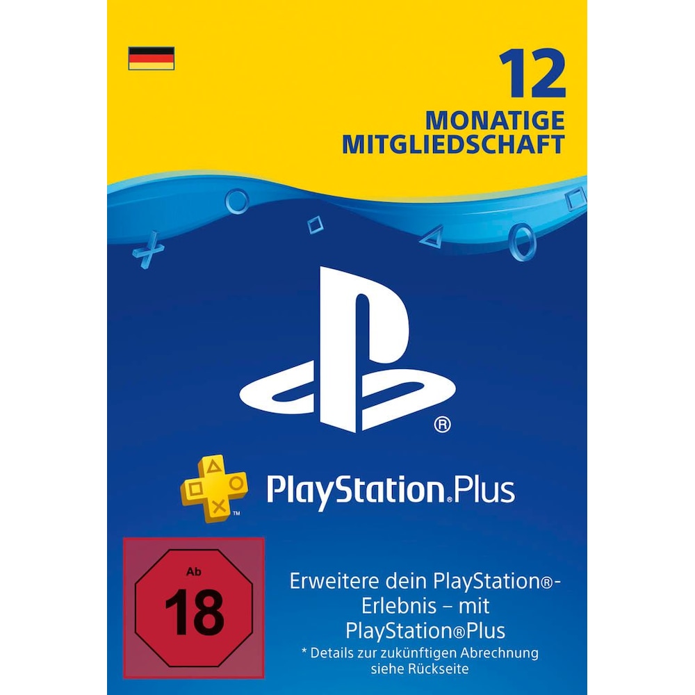PlayStation Plus Mitgliedschaft 12 Monate DE