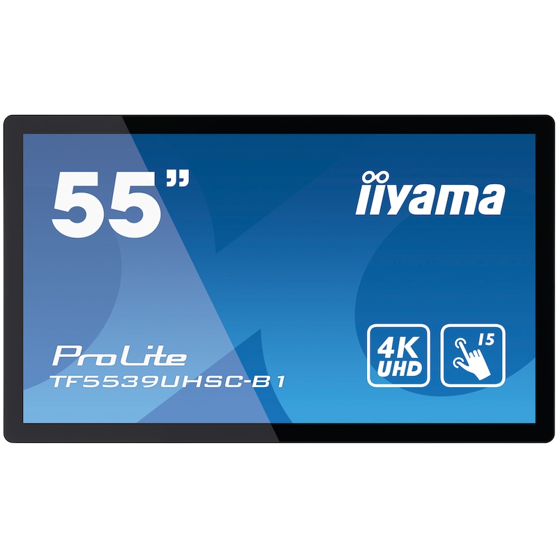 iiyama ProLite TF5539UHSC-B1AG 139cm (55") 4K UHD Touch Monitor HDMI/DP/VGA