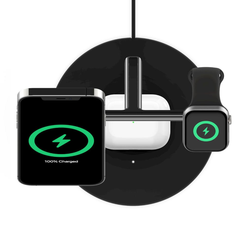 Belkin BOOST↑CHARGE™ PRO Drahtloses 3-in-1-Ladegerät mit MagSafe