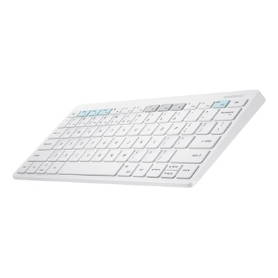 Smartphone l günstig Kaufen-Samsung Universal Multi Bluetooth Keyboard für Tabs, Weiß. Samsung Universal Multi Bluetooth Keyboard für Tabs, Weiß <![CDATA[• Tastatur im QWERTZ-Layout • Kompatibel mit verschiedenen Smartphones & Tablets • Kompaktes, schlankes