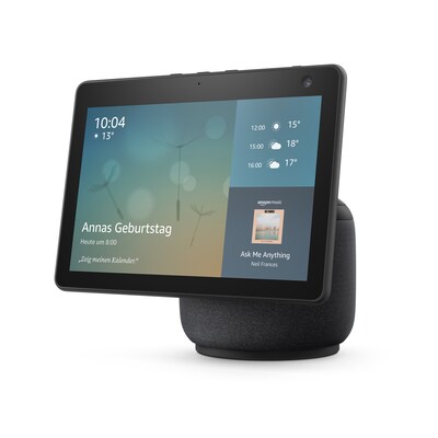 Amazon Echo Show 10 (3. Gen) hochauflösendes Smart Display mit Bewegungsfunktion und Alexa Anthrazit